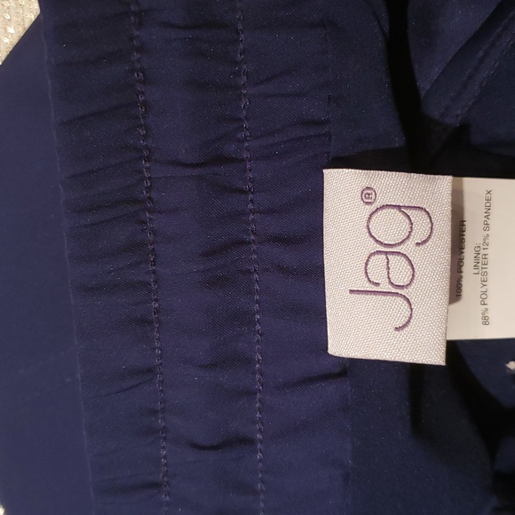 JAG New Solid Skirted Swim Boardshort with Built-in Brief NWT Navy Women's L - Picture 11 of 11